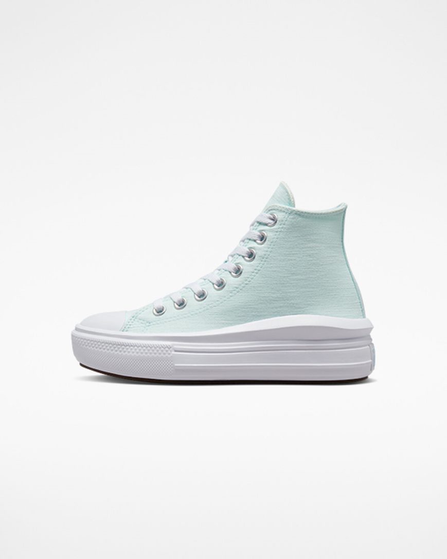 Topanky Na Platforme Converse Chuck Taylor All Star Move Cloud Patch Vysoke Dievcenske Modre | SK IFOUK2